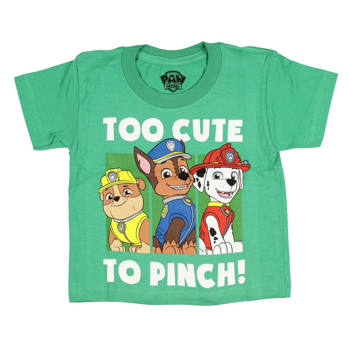 Shop Paw Patrol Toddler Boys Too Cute To Pinch Rubble Chase Marshall T Shirt Overstock 24184792
