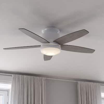 Armon Flush Mount 44-in. Ceiling Fan with LED Light Kit and Remote