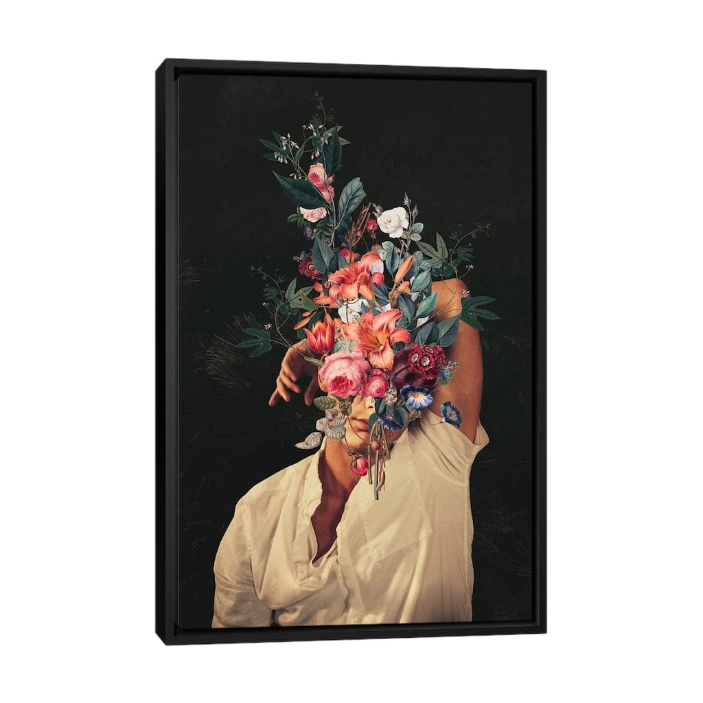 iCanvas "Roses Bloomed Every Time I Thought Of You" by Frank Moth Framed Canvas Print