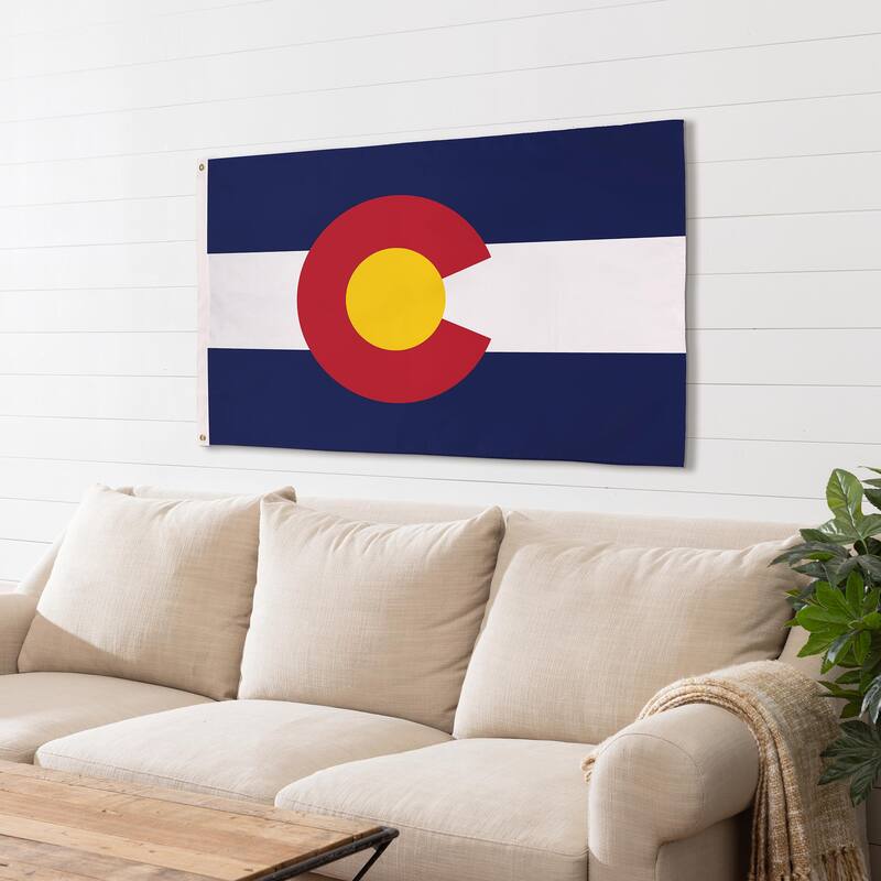 State of Colorado Double Sided Flag w/ 2 Grommets, 3'x5'