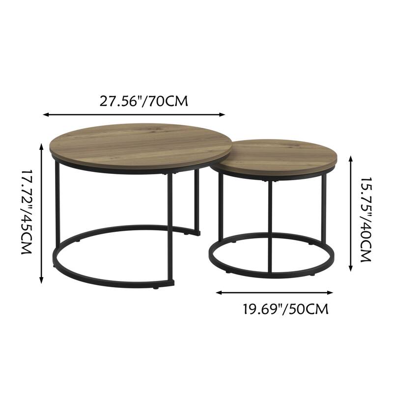 Nesting Coffee Table Set of 2