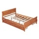 preview thumbnail 87 of 158, (Twin/Full/Queen)Curved Legs Design Platform Bed Frame with 4 Drawers