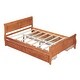 preview thumbnail 48 of 50, Full Wood Platform Bed with Drawers - Elegant Design, No Box Spring Needed