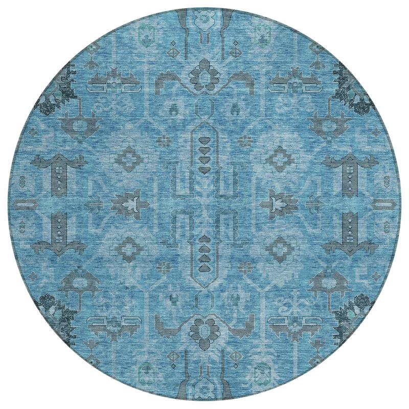 Machine Washable Indoor/ Outdoor Chantille Boho Rug