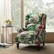 preview thumbnail 85 of 100, Olympus Upholstered Classic Manual Wingback Recliner with Spindle Legs by HULALA HOME TROPICAL