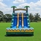 preview thumbnail 8 of 7, HeroKiddo 15' Tropical Breeze Commercial Grade Dual Lane Inflatable Water Slide with Pool and Blower Indoor Outdoor Inflatable