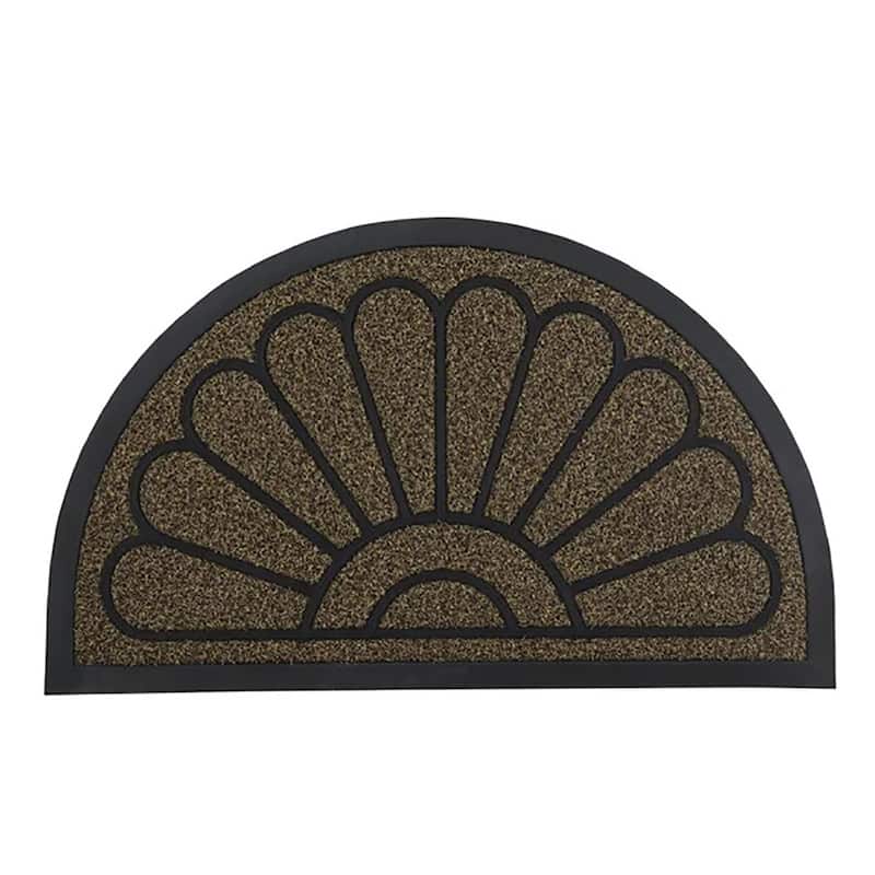 Superio Sunburst Non-Slip Doormat for Entry, 18" x 30", Waterproof Mat - Natural