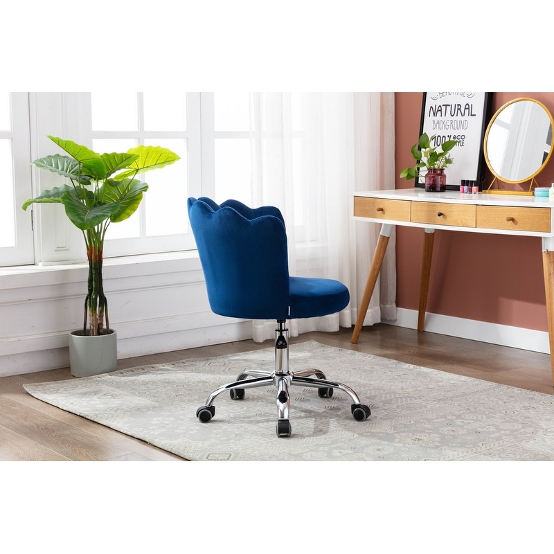 Velvet dresser chair The chair shell of the adjustable swivel