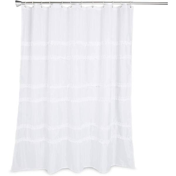 Farmhouse Shower Curtain Set with 12 Hooks, Rustic Bathroom Decor (72 x
