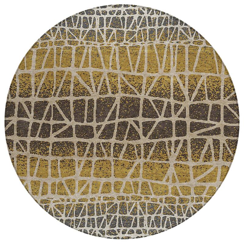 Machine Washable Indoor/ Outdoor Boho Global Chantille Rug