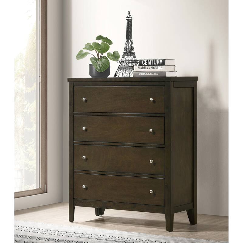 Clement Dark Cocoa 4-drawer Chest of Drawers