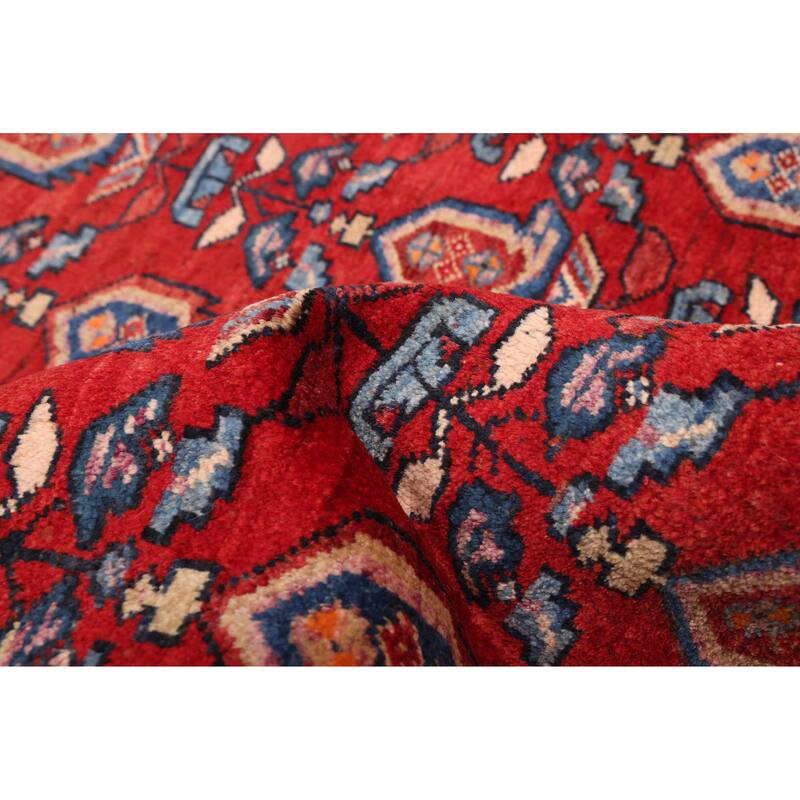 ECARPETGALLERY Hand-knotted Melis Red Wool Rug - 4'9 x 6'6
