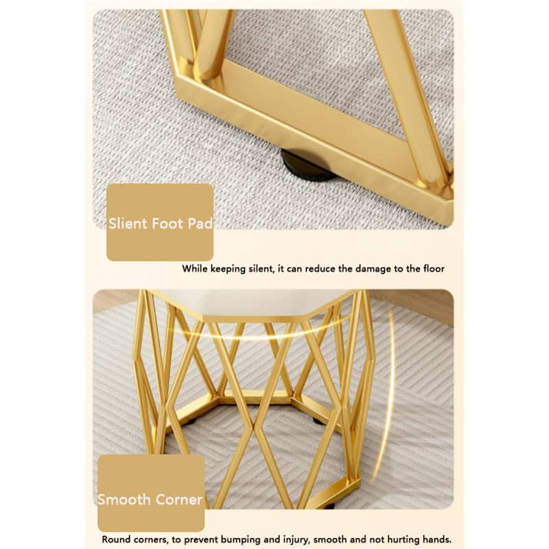 Modern Luxury Round Stool Office Chair Bird'S Nest Stool Legs
