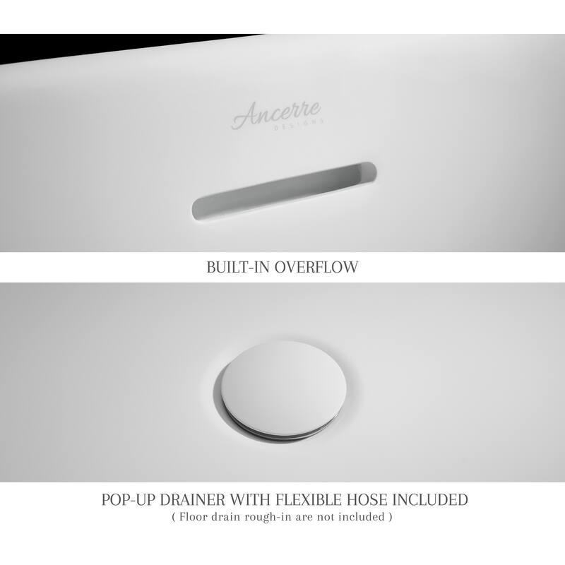 Fiore Freestanding Solid Surface Bathtub