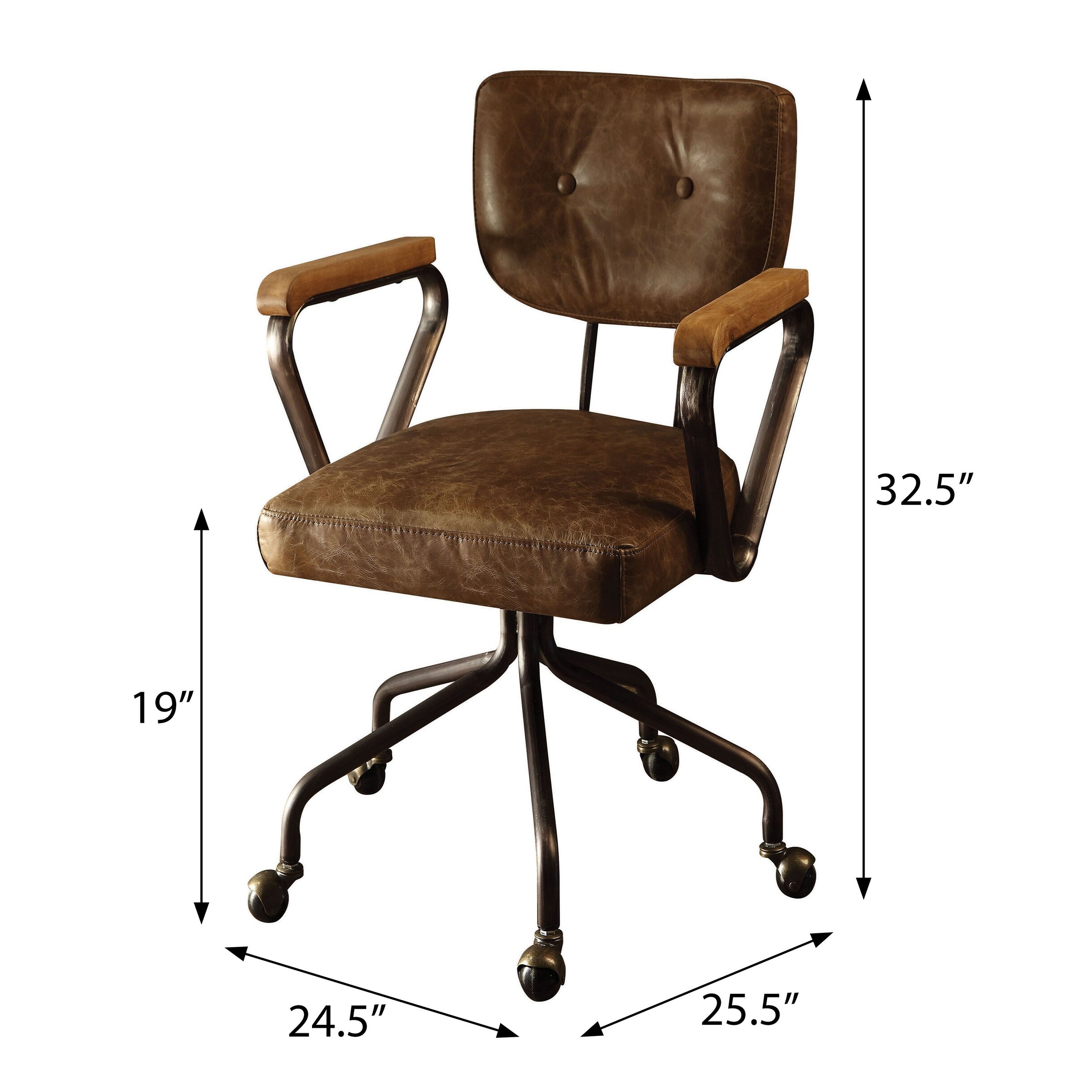 Stockholm Swivel Office Chair with Nailhead Trim On Sale Bed