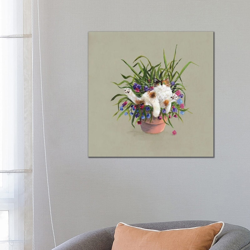 iCanvas "Flower Pot Bed" by Kim Haskins Canvas Print - 26x26x1.5