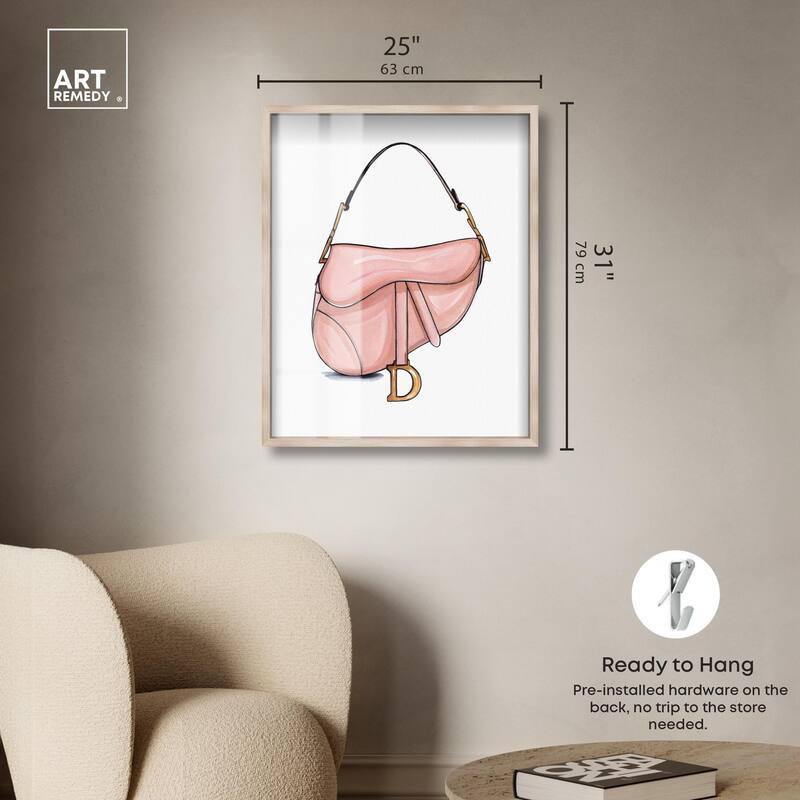 Doll Memories - Blush Pink Bag Shadowbox by Art Remedy