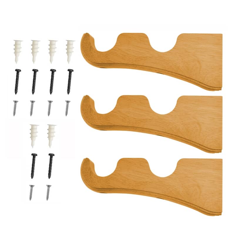 Mix & Match Wood Single / Double Curtain Rod Bracket