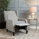 preview thumbnail 42 of 57, Wescott Contemporary Fabric Wingback Pushback Recliner by Christopher Knight Home