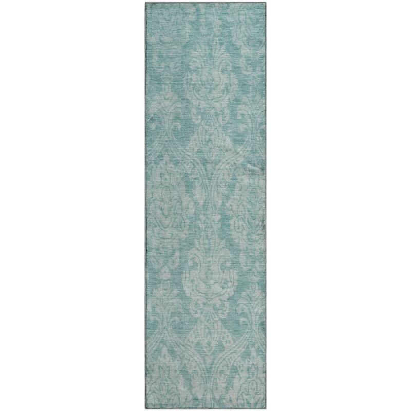 Premium Washable Super Soft Traditional Damask Mayfield Rug