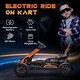 preview thumbnail 16 of 18, Kids Electric Go-Kart with EVA Wheels, Forward & Reverse, 1.9-3.1 Mph, Seat Belt, Backrest - For Ages 3-8