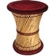 preview thumbnail 2 of 24, Natural Geo Moray Decorative Handwoven Jute Accent Stool