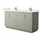 Option Light Green / White Cultured Marble Top / Brushed