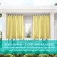 preview thumbnail 61 of 99, ATI Home Indoor/Outdoor Solid Cabana Tab Top Curtain Panel Pair