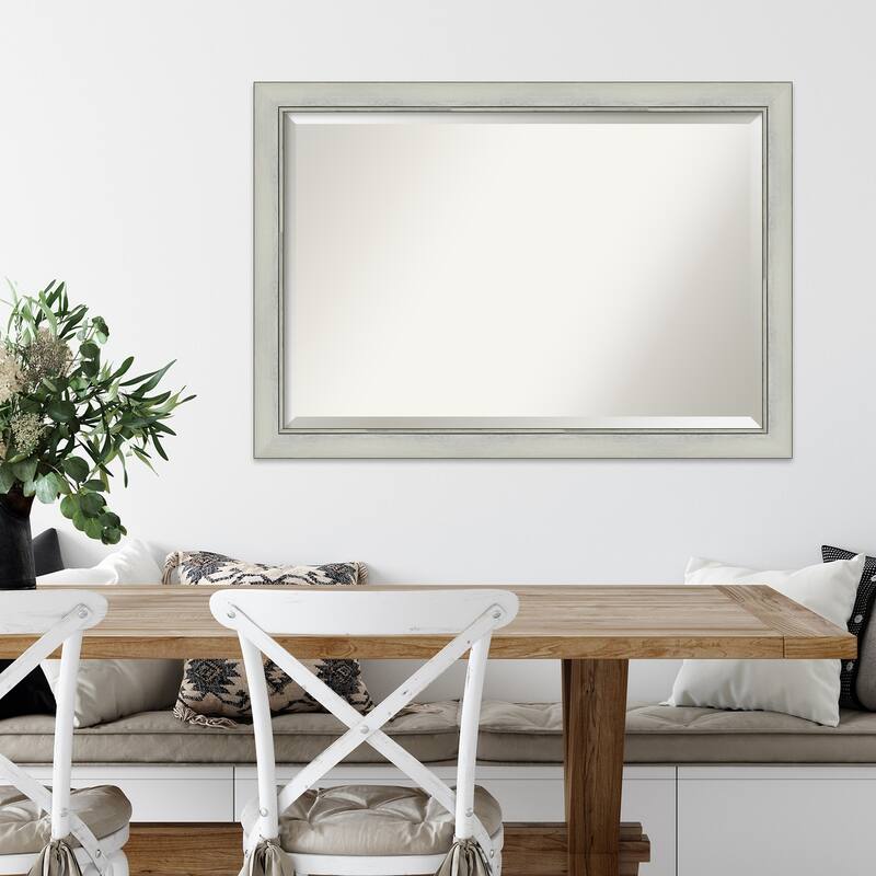 Beveled Wall Mirror - Flair Polished Nickel Frame