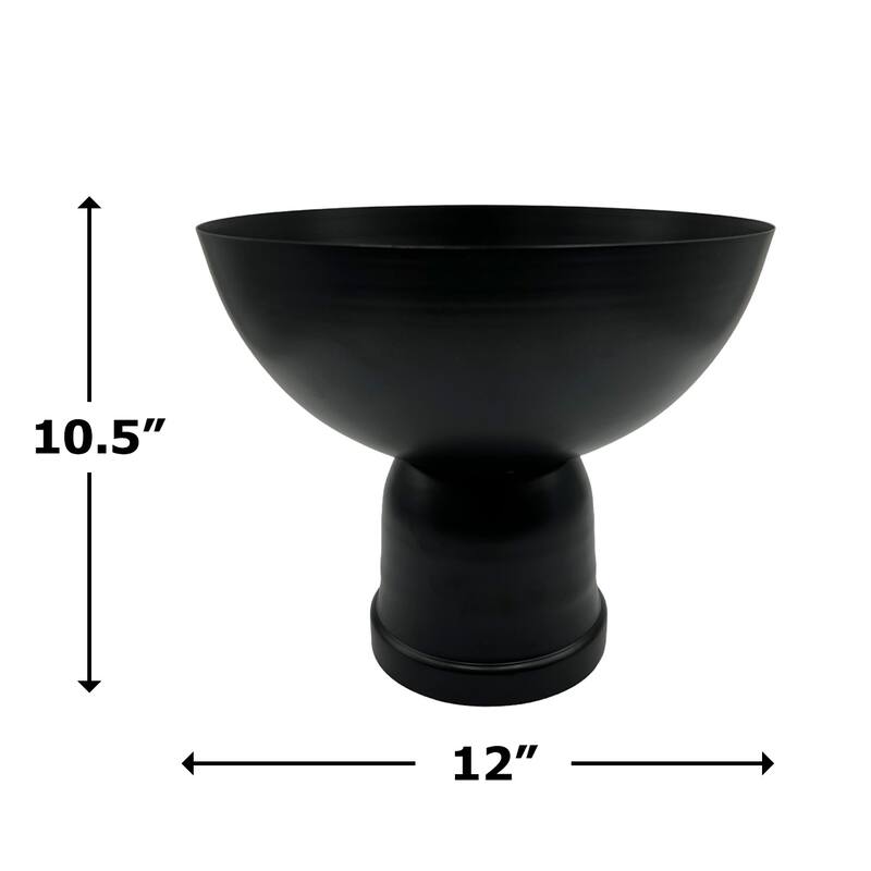 12 Inch Wide Decorative Handmade Iron Modern Flower Vase