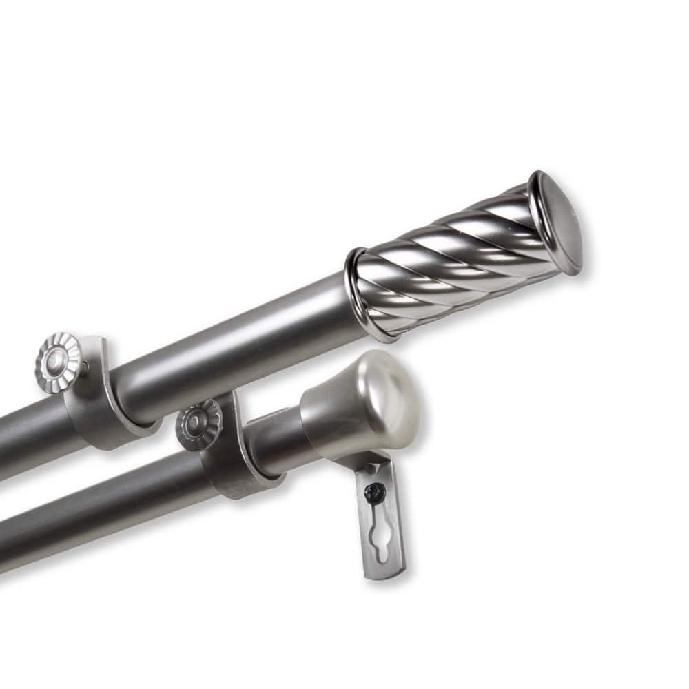 InStyleDesign Handle Adjustable Double Curtain Rod