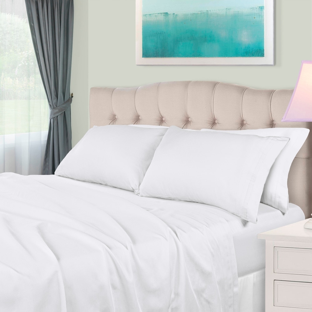 White Egyptian Cotton Bed Sheet Sets - Bed Bath &amp; Beyond