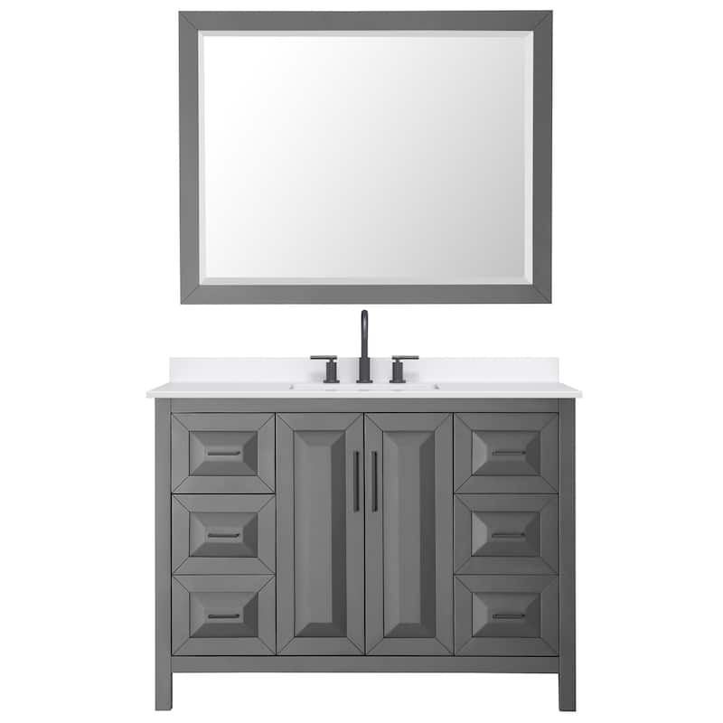 Wyndham Collection WCV252548S-QTZ-US3M46 Daria 48" Free Standing