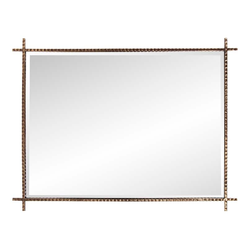 Allan Andrews Allen Andrews Isarno Large Rectangular Decorative Metal Industrial Mirror