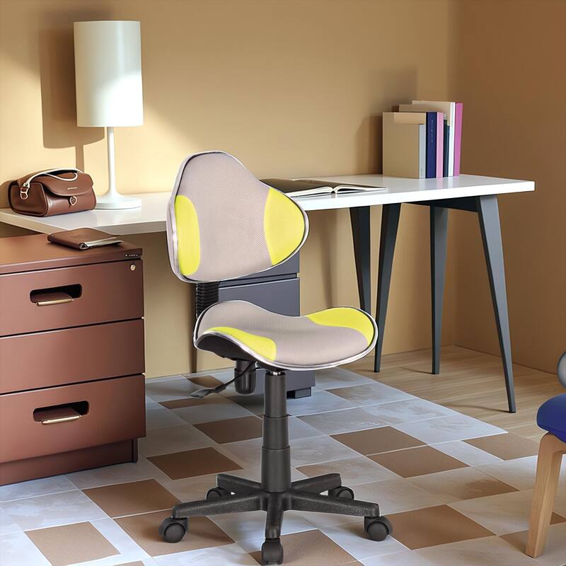 JJS Ergonomic Mesh Office Chair Adjustable Lumbar Support Computer Desk Chair - GREY/GREE