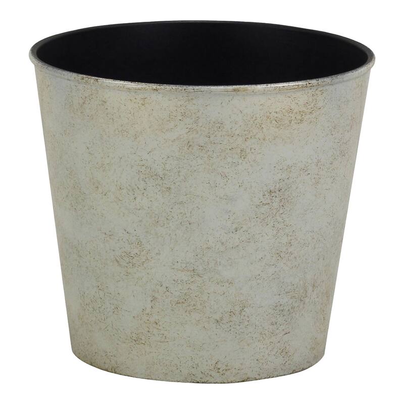 Cheungs Round, 6.5" cream planter with a tapered body - 8x8x8