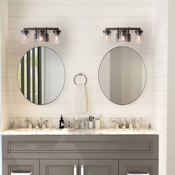 Farmhouse 3 4 Lights Bathroom Vanity Lighting Wall Lights Rustic Wall Sconces On Sale Overstock 24095617
