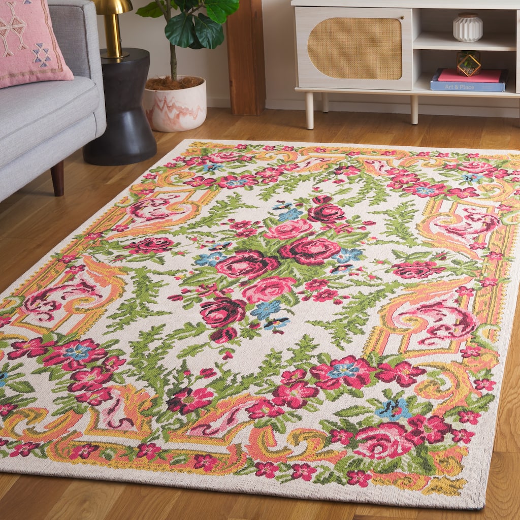 SAFAVIEH Classic Vintage Boho Renstine Oriental Cotton Rug