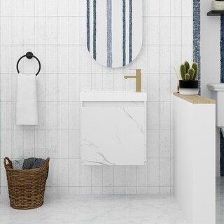 ARTCHIRLY 20 Inch Bathroom Vanity with Sink, Floating Bathroom Vanity ...