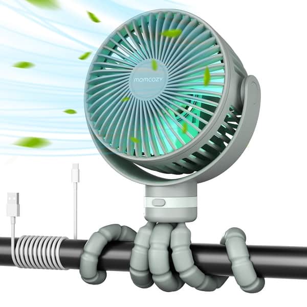 slide 2 of 8, USB Rechargeable Handheld Cooling Fan for Travel - No Size