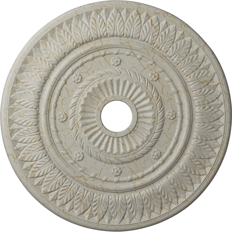 26 3/4"OD x 3 5/8"ID x 1 1/8"P Leaf Ceiling Medallion