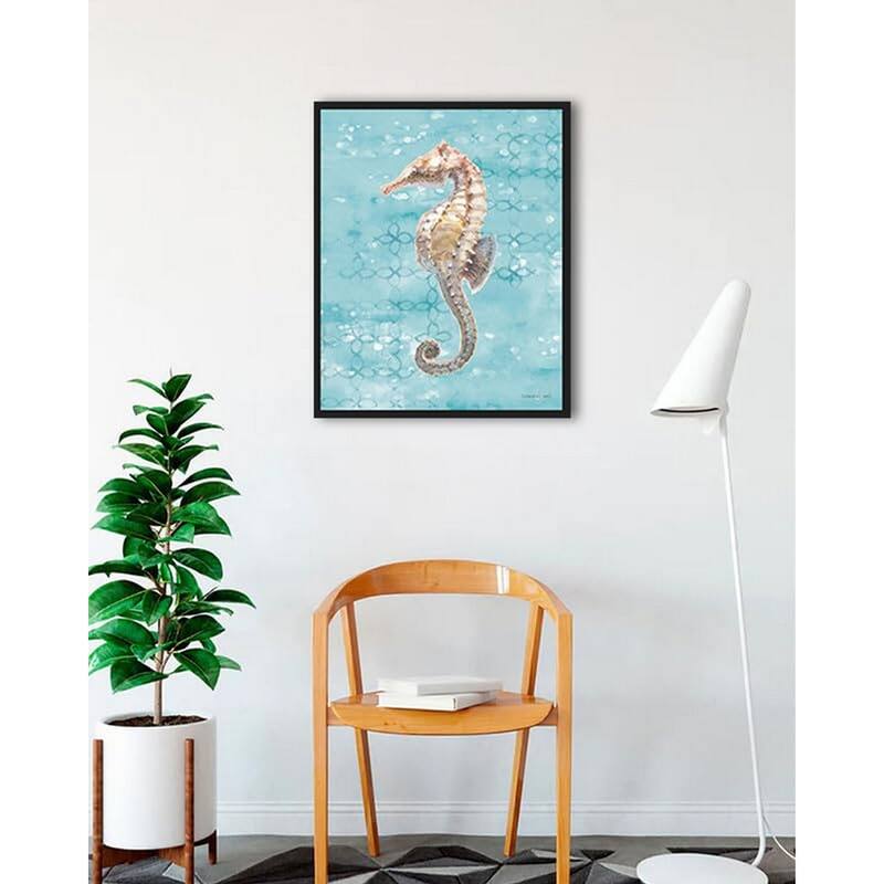 Sunrise Beach IV Framed Poster - 24 x 36 Inch - Black