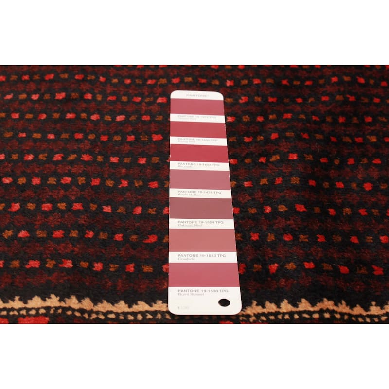 Teimani Burgundy Rug 3'0" x 4'9" - 3'0 x 4'9