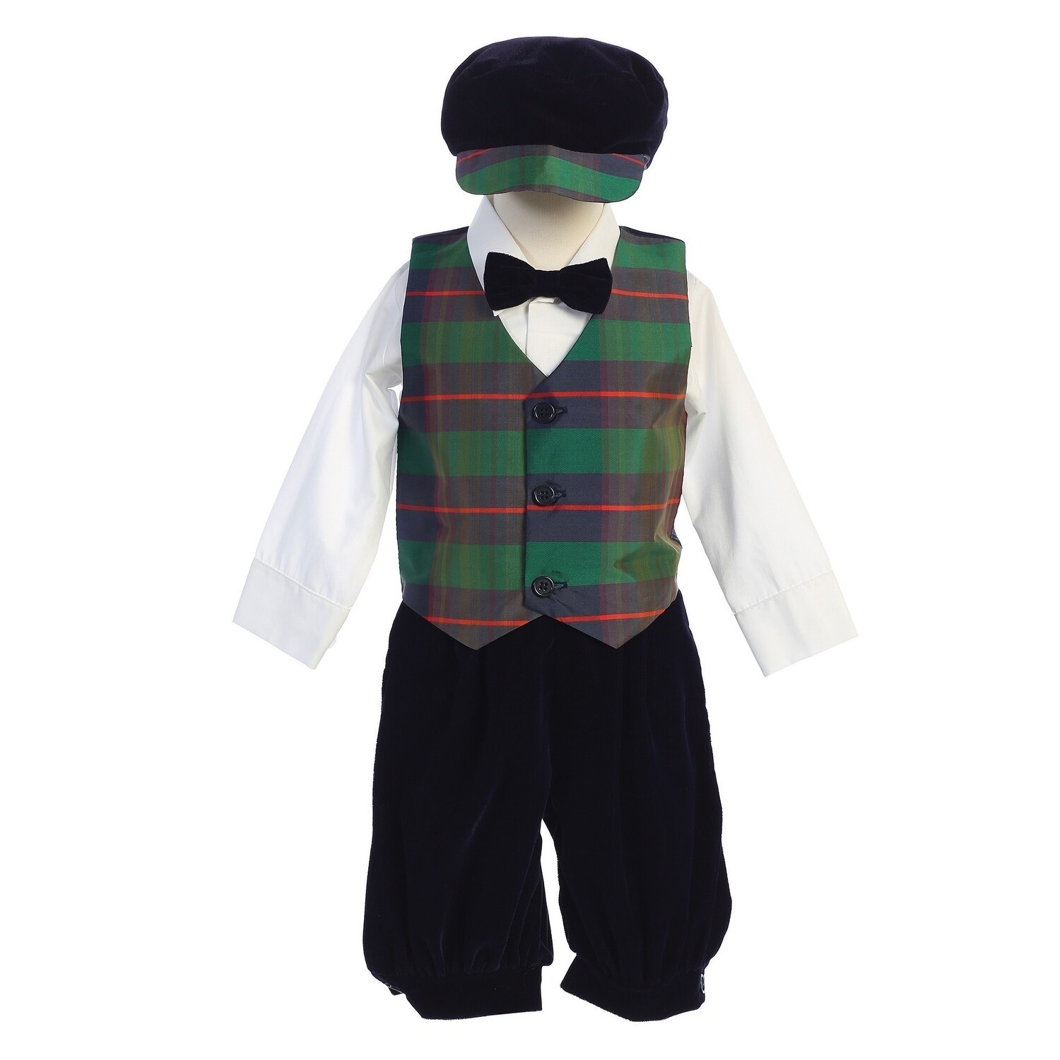 baby boy plaid outfit