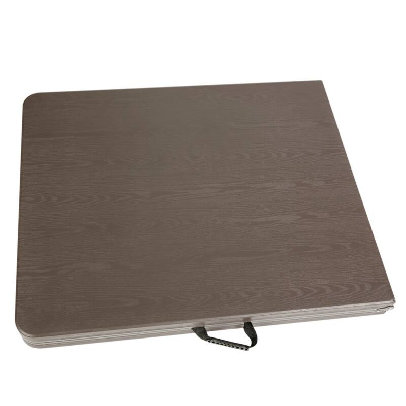 30"W x 72"L Bi-Fold Plastic Banquet and Event Folding Table with Carrying Handle - 72"D x 30"W x 29"H