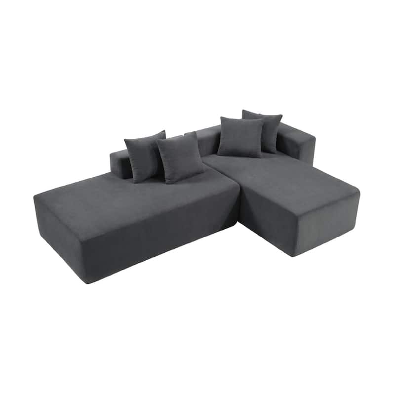 101.5" L-Shaped Sectional Sofa, No Assembly Required