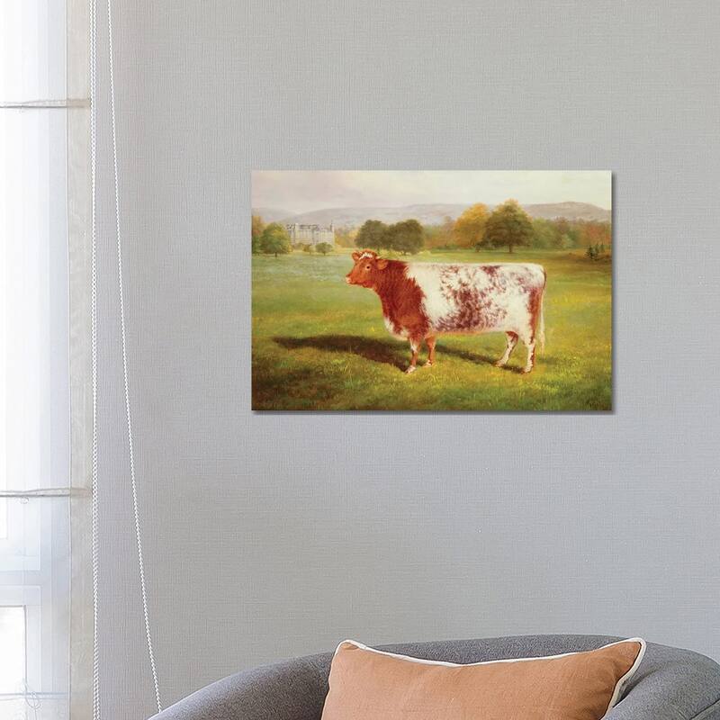 iCanvas "Portrait of a Shorthorn, 19th century" by William Joseph Shayer Canvas Print - 18x26x1.5