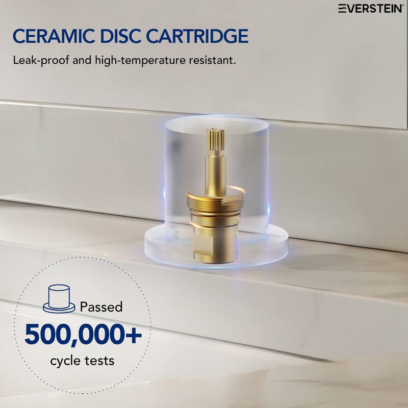 Widespread 2-Handle Bathroom Faucet,3 Hole Bathroom Sink Faucet with Pop-Up Drain