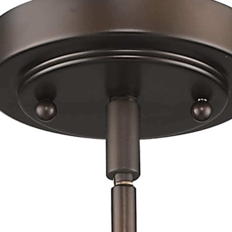 HomeRoots Bronze Frosted Glass Hanging Light - 5' X '6.5' X '5