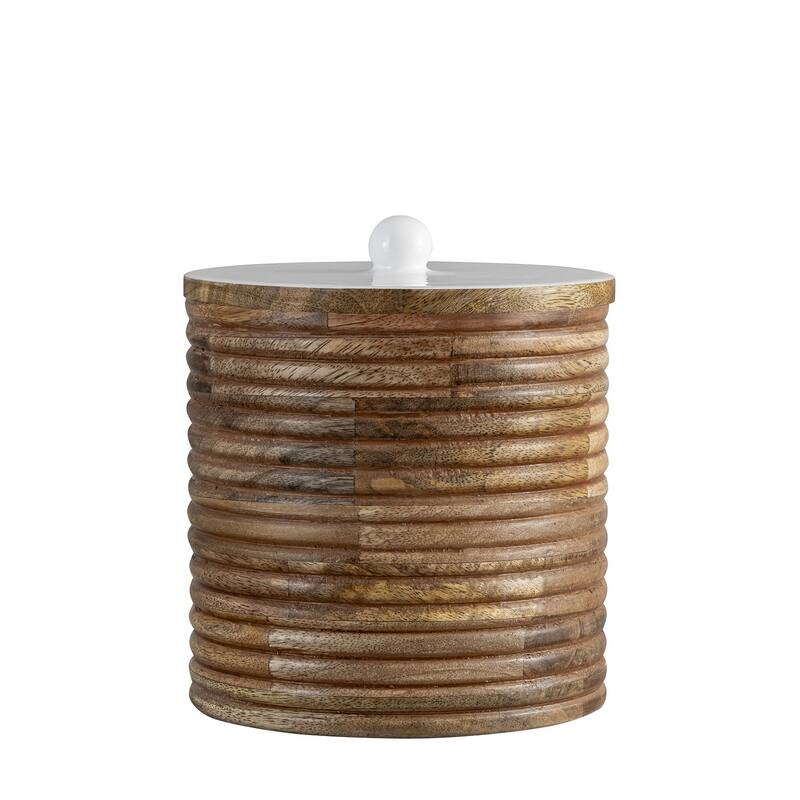 Mango Wood Canisters Set of 2